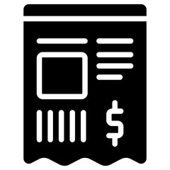 bill solid icon