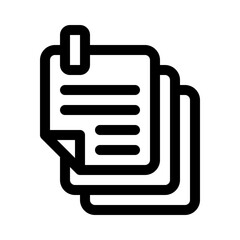 notes line icon