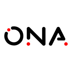 Ona business logo. Company brand name