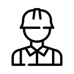 laborers line icon