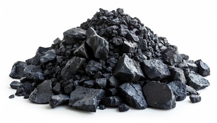 Fototapeta premium coal isolated on white