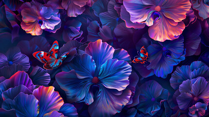 Flower floral butterfly background best quality