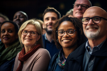 Obraz premium AI generative image of mature man manager going back to school for a training a pass a new degree