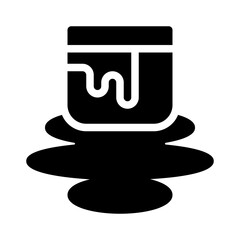 paint bucket glyph icon