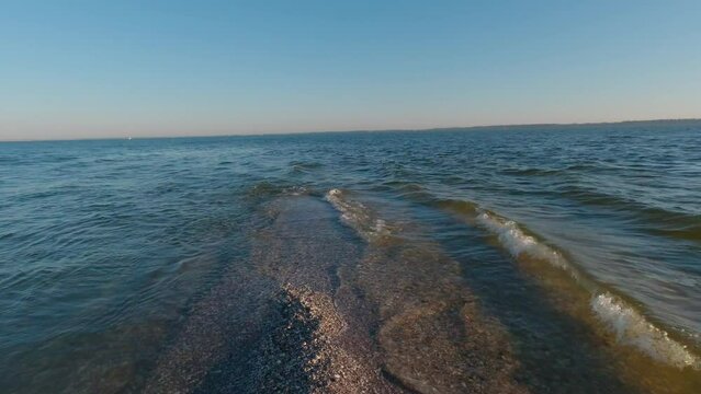 The edge of the Kinburn Spit, Ukraine.