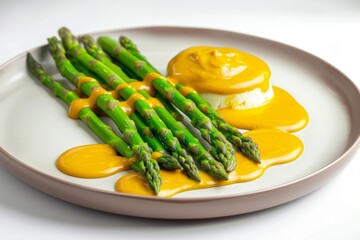 Stunning Asparagus Spears in Creamy Mousseline