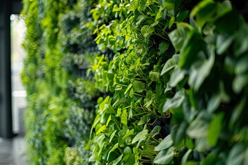 Obraz premium Biowall Innovation as Sustainable Solution for Healthier Interiors