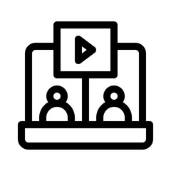 video call line icon