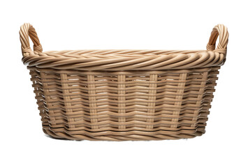 Fototapeta premium isolated png wickerwork basket, GENERATIVE AI