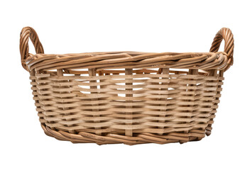 Fototapeta premium isolated png wickerwork basket, GENERATIVE AI