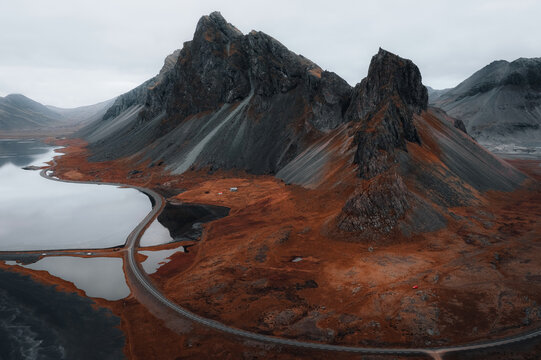 the famous mountain that call of eystrahorn view of the iceland