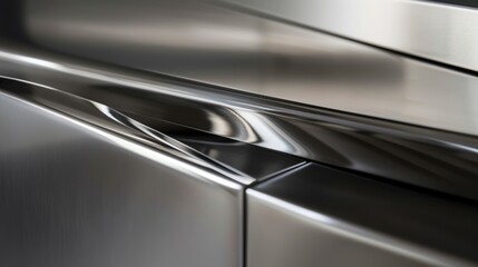 A sleek streamlined design with a polished metallic finish.