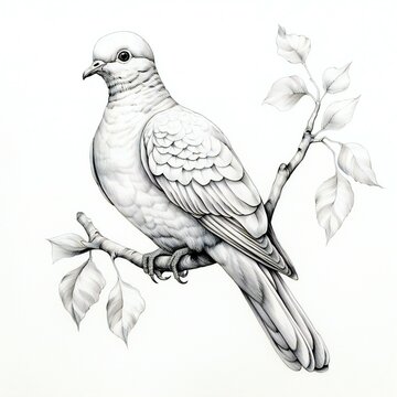 recommend clip art: line art of a dove