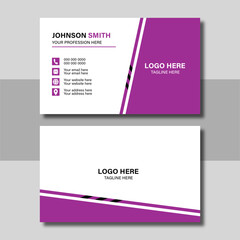 Creative Business card design template, Clean professional business card template, visiting card, business card template for business and personal use.