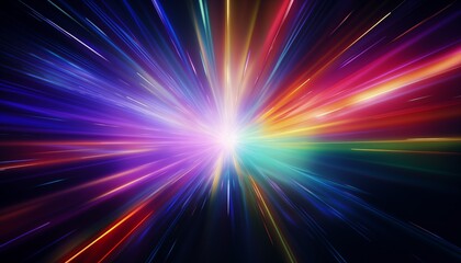 abstract rainbow background with rays