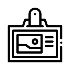 id card line icon