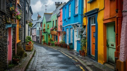 Discover the Charm of Colourful Old Streets in Kinsale, Cork, Ireland.