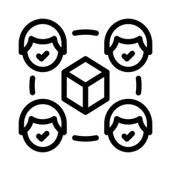 networking line icon
