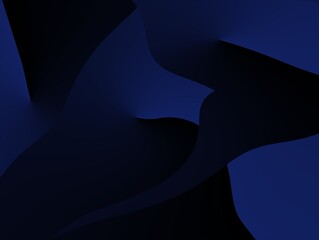 Modern Abstract black and blue backdrop. Minimalistic. Blue black gradient. Dark. web banner. geometric configuration. 3D impact. 