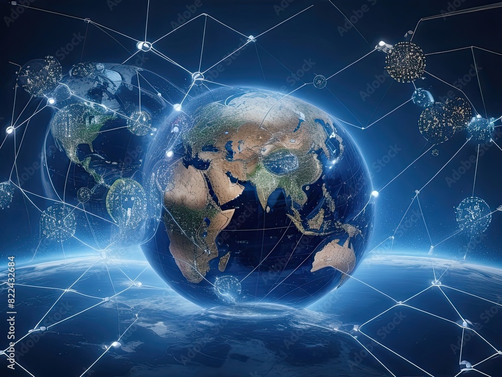 Poster a global business network that is linked to innovative solutions and digital marketing strategies.