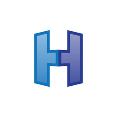 letter H logo design inspiration . letter H logo template . letter H with perspective style . Perspective logo template . building architecture business logo