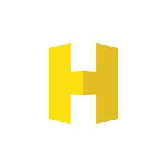Fototapeta premium letter H logo design inspiration . letter H logo template . letter H with perspective style . Perspective logo template . building architecture business logo