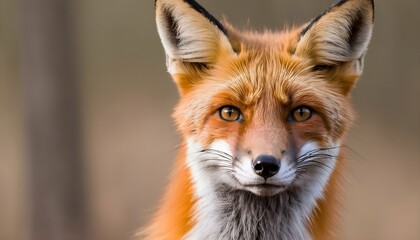 A Fox With Its Nose Twitching As It Scents The Air