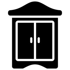 wardrobe solid icon