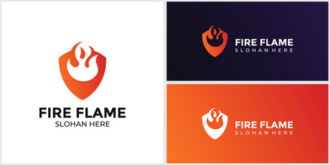 flame logo burning gradient colors