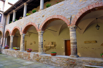 The fifteenth-century cloister of the Santa Maria Assunta Cathedral Acqui Terme Italy