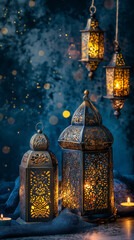 Obraz premium Ramdan Lantern Background