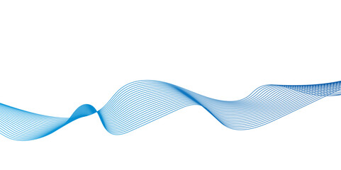 Abstract wavy lines flowing curve gradient color on transparent background. Abstract white background colorful lines. modern wavy stripes on white background isolated.