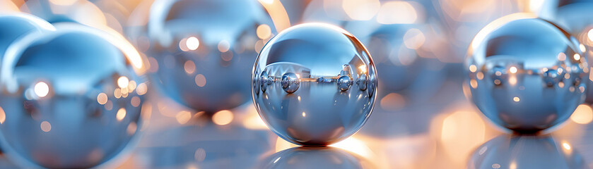 Photo realistic as Glossy logistics innovation spheres concept as Digital art featuring glossy logistics spheres representing the dimensionality and innovation in logistics technol