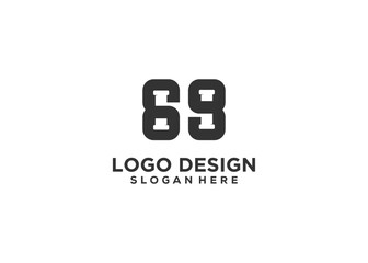 Number 69 logo design inspiration