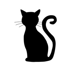 black cat silhouette 