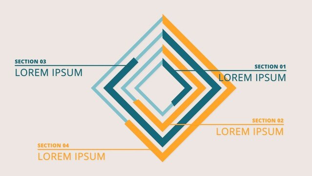 Clean Square Graph Chart With Points and Details Infographic