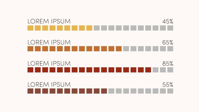 Modern Bar Graph Chart With Percentages and Details Infographic