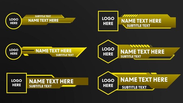 Modern Futuristic Lower Thirds with Logo's Pack