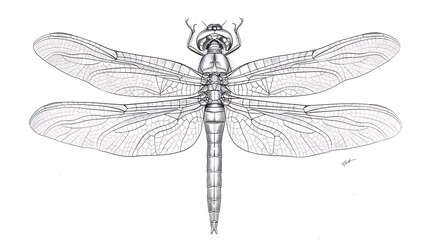 dragonfly, insect, outline, wing, isolated, beauty, black, nature, vector, summer, fly, graphic, ornate, wildlife, drawing, drawn, vignetting, abstract, art, illustration, white, animal, decoration, d