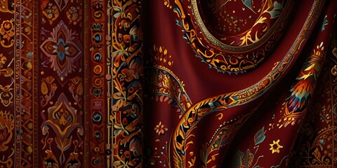 thai silk fabric background