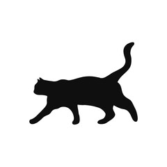 Black cat silhouette 