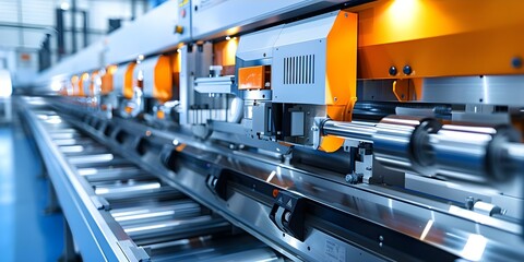 AI printing machines automate tasks in the printing industry enhancing efficiency. Concept Digital Printing, Automation, Efficiency, Printing Industry, AI Technology