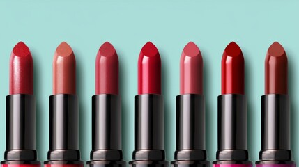 Obraz premium variety of lipsticks in different styles and colors to show the diversity and versatility of the options available. generative ai