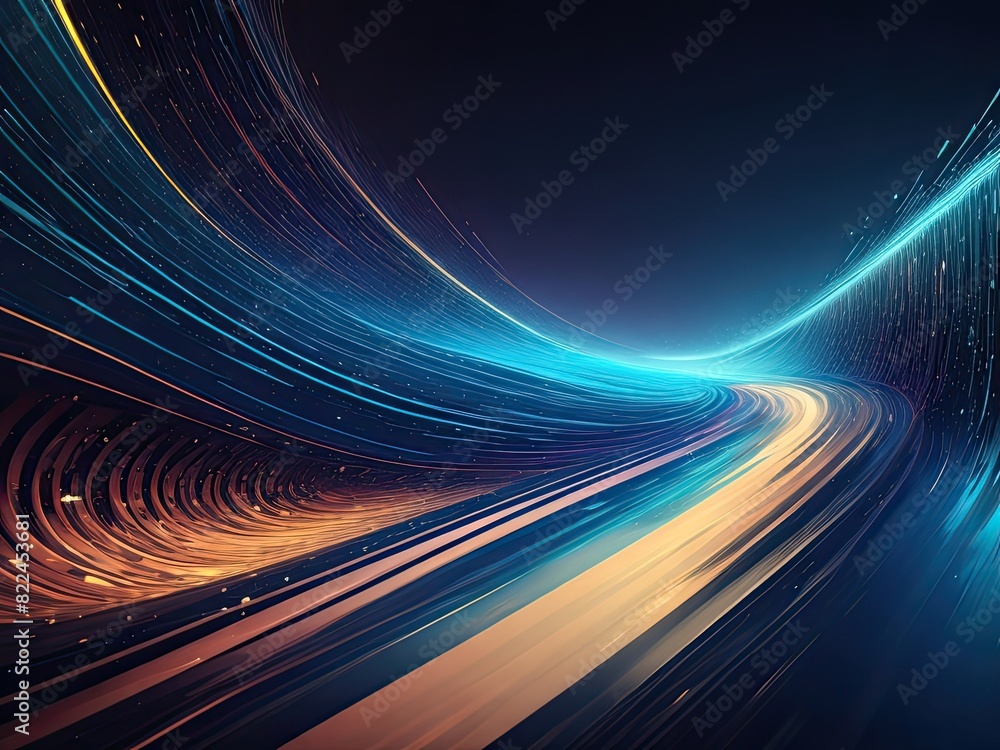 Poster abstract background of the data stream idea