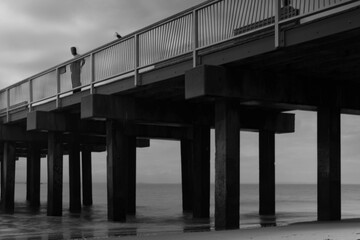 Man on dock