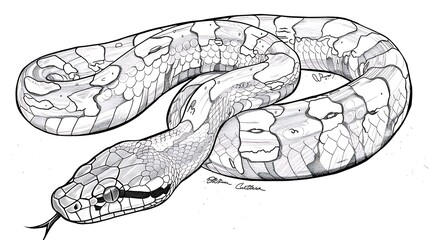 snake, reptile, tattoo, art, illustration, animal, vector, graphic, outline, print, tail, white, black, decoration, design, background, clip art, detailed, emblem, ink, monochrome, ring, scale, single