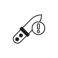 Sharp Object icon design with white background stock illustration