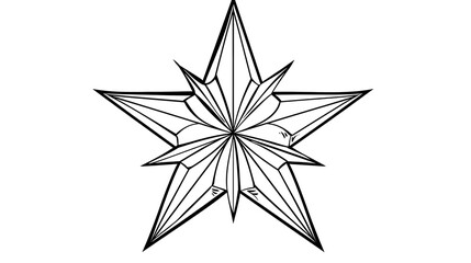 Obraz premium star, outline, icon, graphic, rating, web, black, object, symbol, vector, best, buttons, pictogram, success, website, element, illustration, isolated, white, design, line, flat, award, good, mark, qua