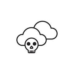 Cloud Storage icon design with white background stock illustration