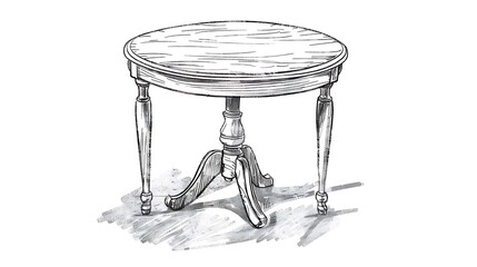 Obraz premium table, desk, dining, floor, outline, perspective, plan, drawing, interior, vignetting, home, isolated, modern, board, concept, construction, decor, decoration, design, house, line, style, vector, arch